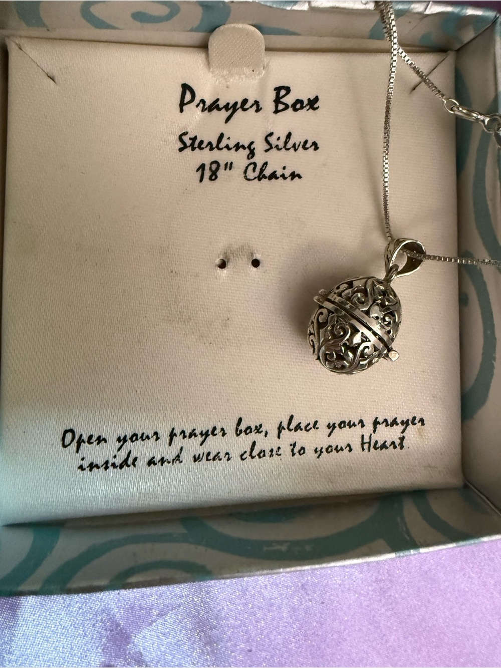 Vintage Sterling Silver Pendant Necklace locket
